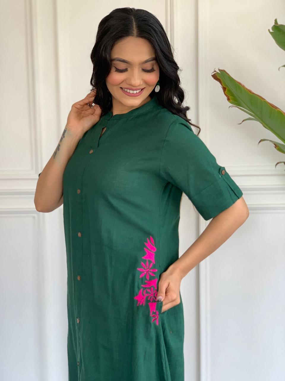 South Cotton Kurti And Palazzo For Women