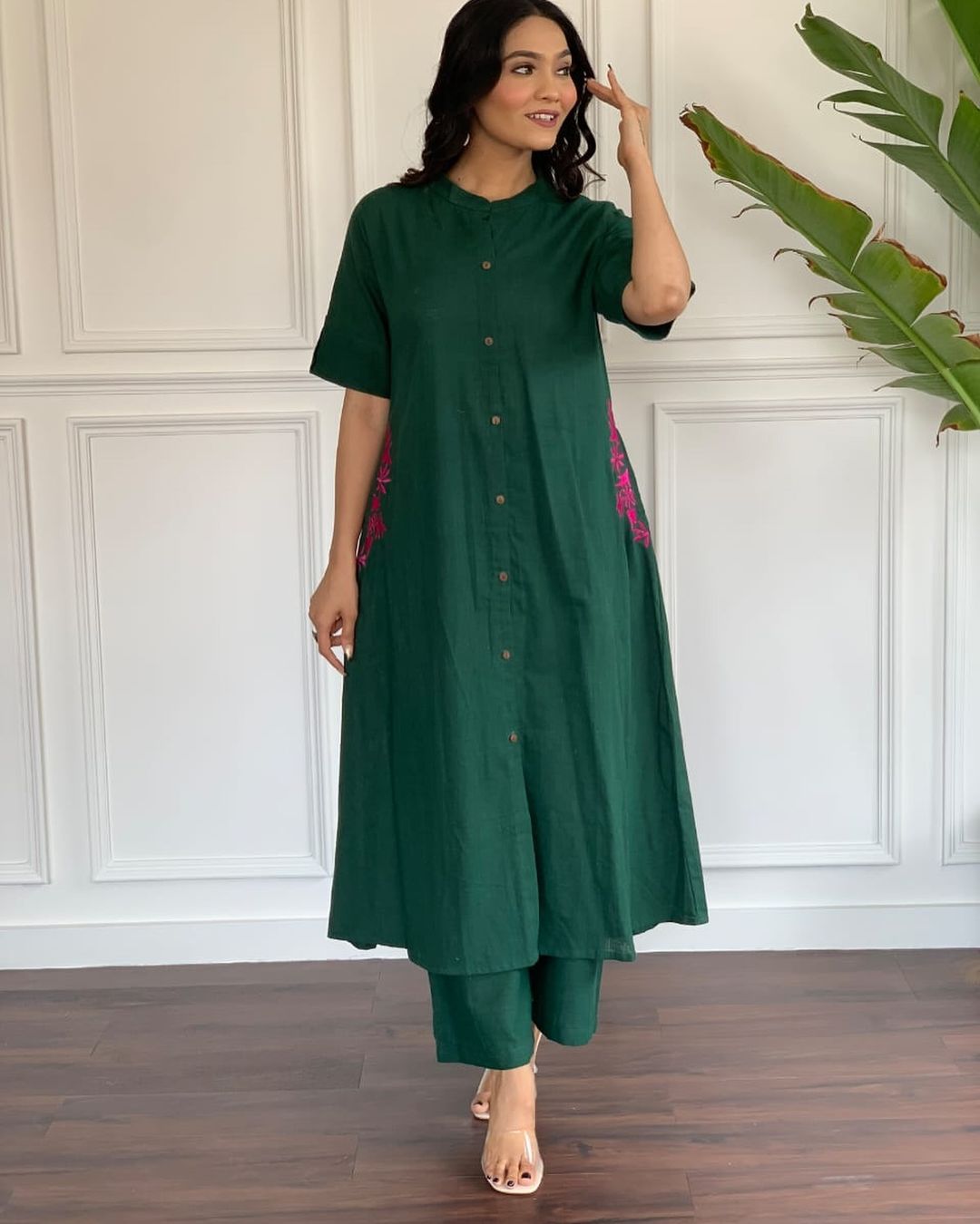 South Cotton Kurti And Palazzo For Women