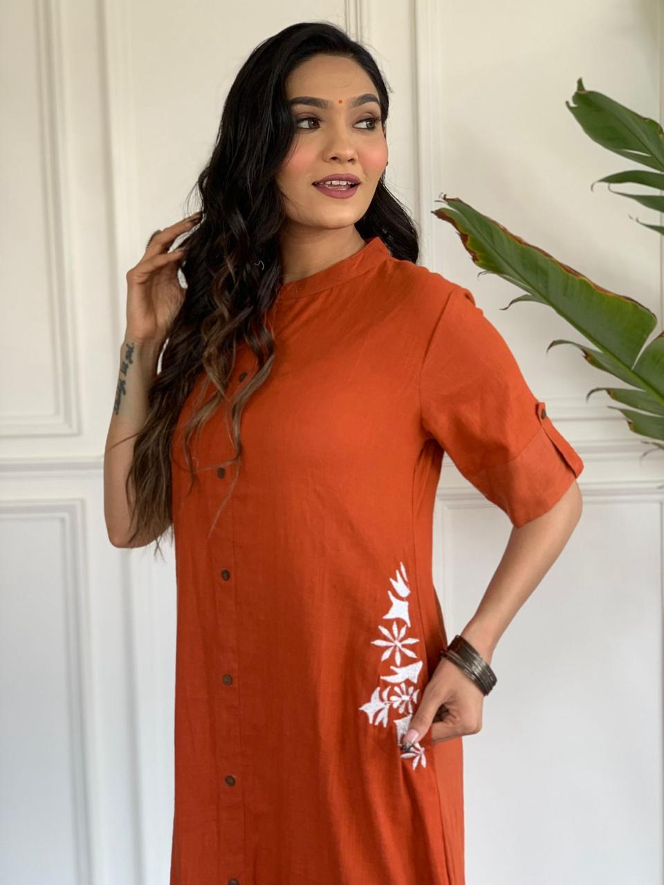 South Cotton Kurti And Palazzo For Women