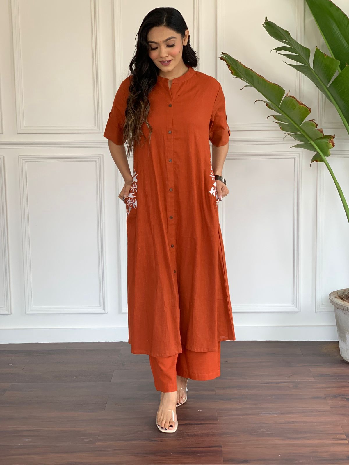 South Cotton Kurti And Palazzo For Women