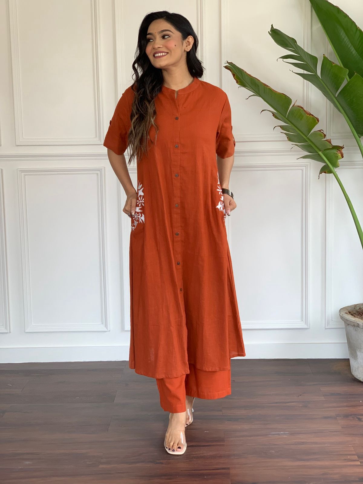 South Cotton Kurti And Palazzo For Women