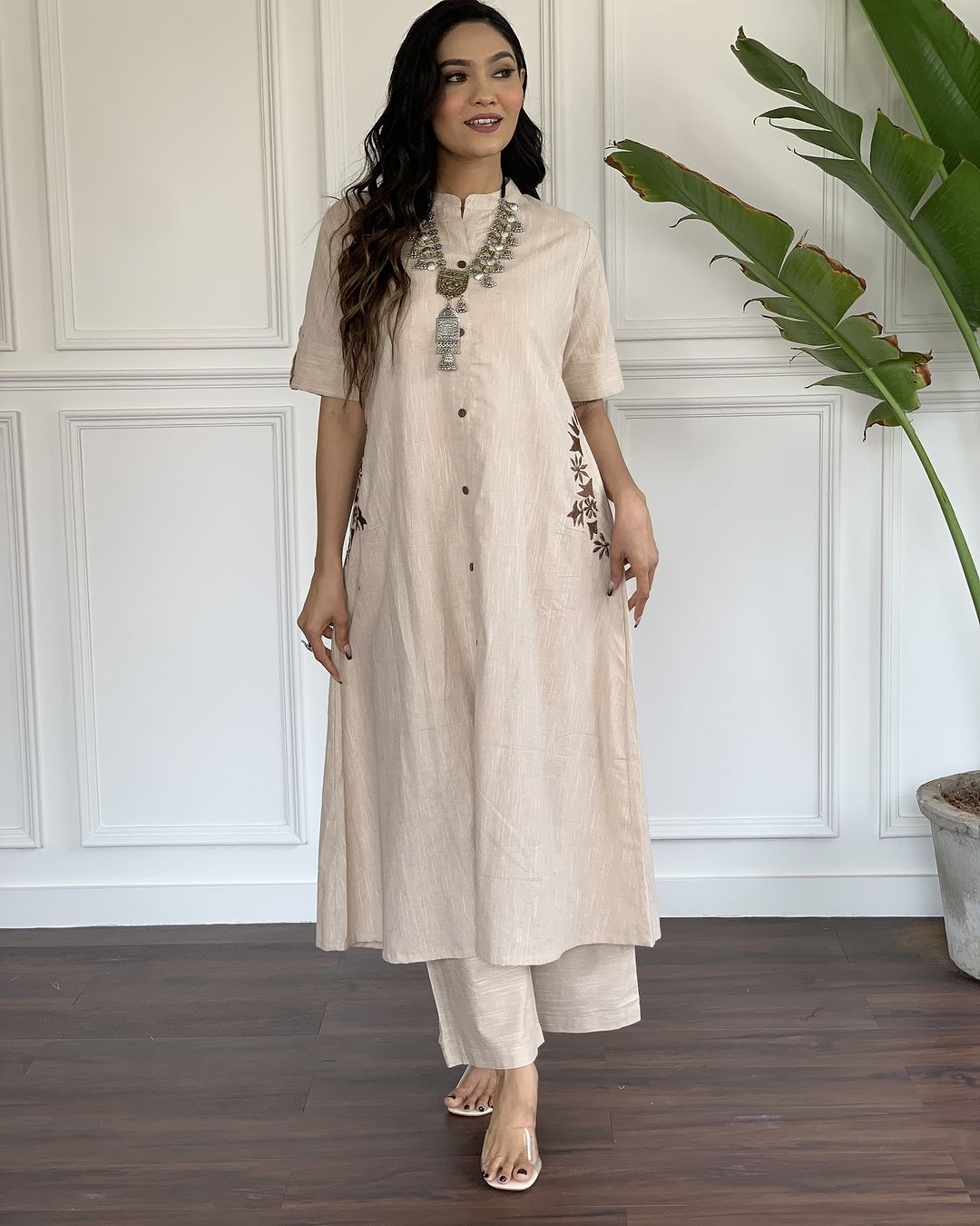 South Cotton Kurti And Palazzo For Women