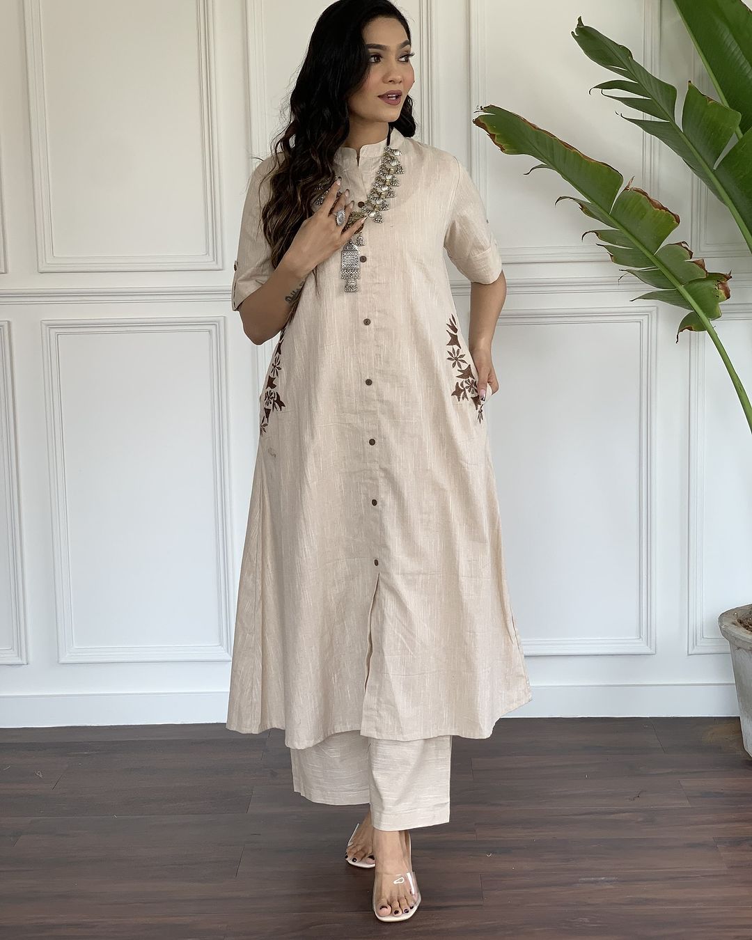 South Cotton Kurti And Palazzo For Women