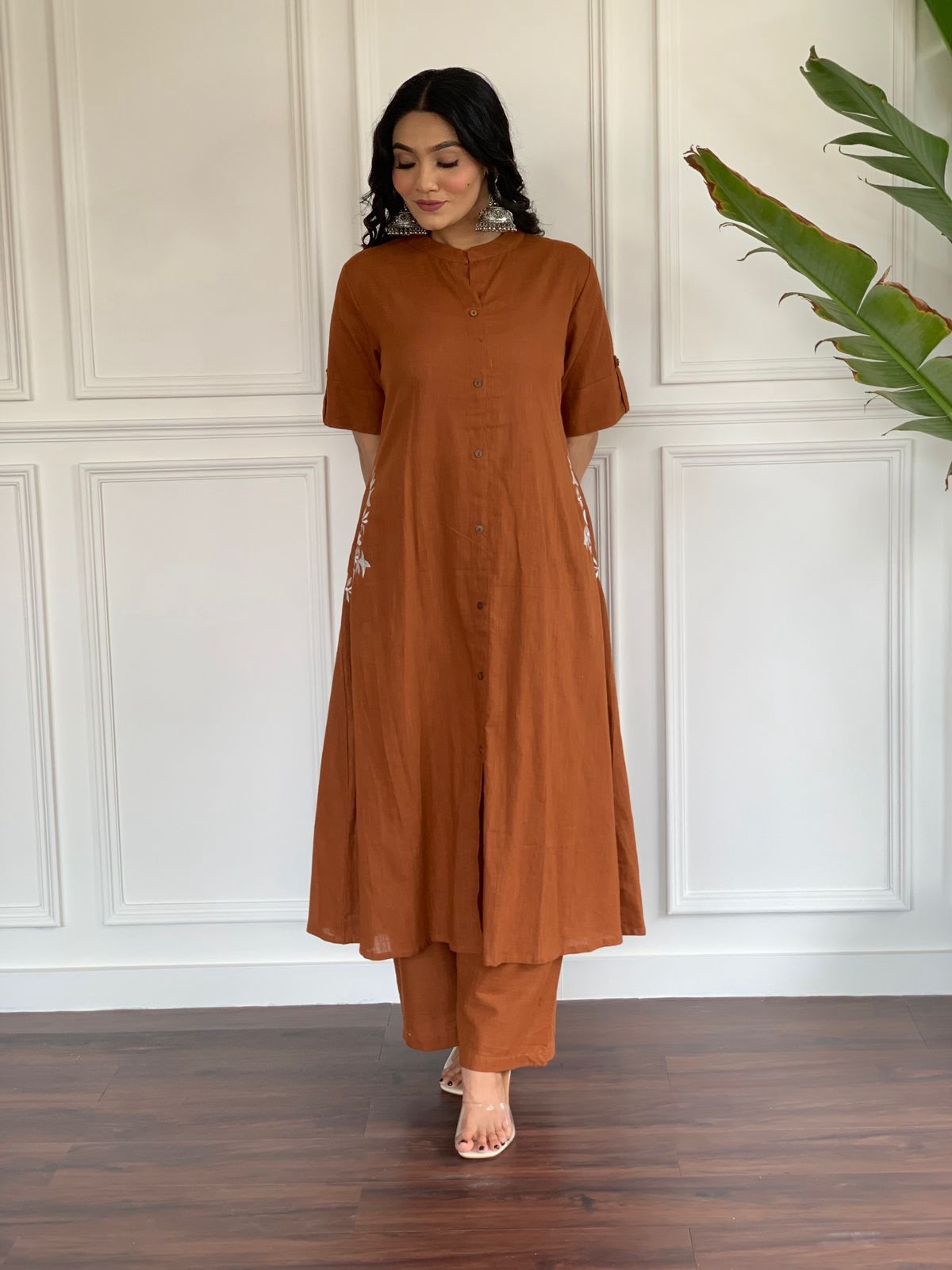 South Cotton Kurti And Palazzo For Women