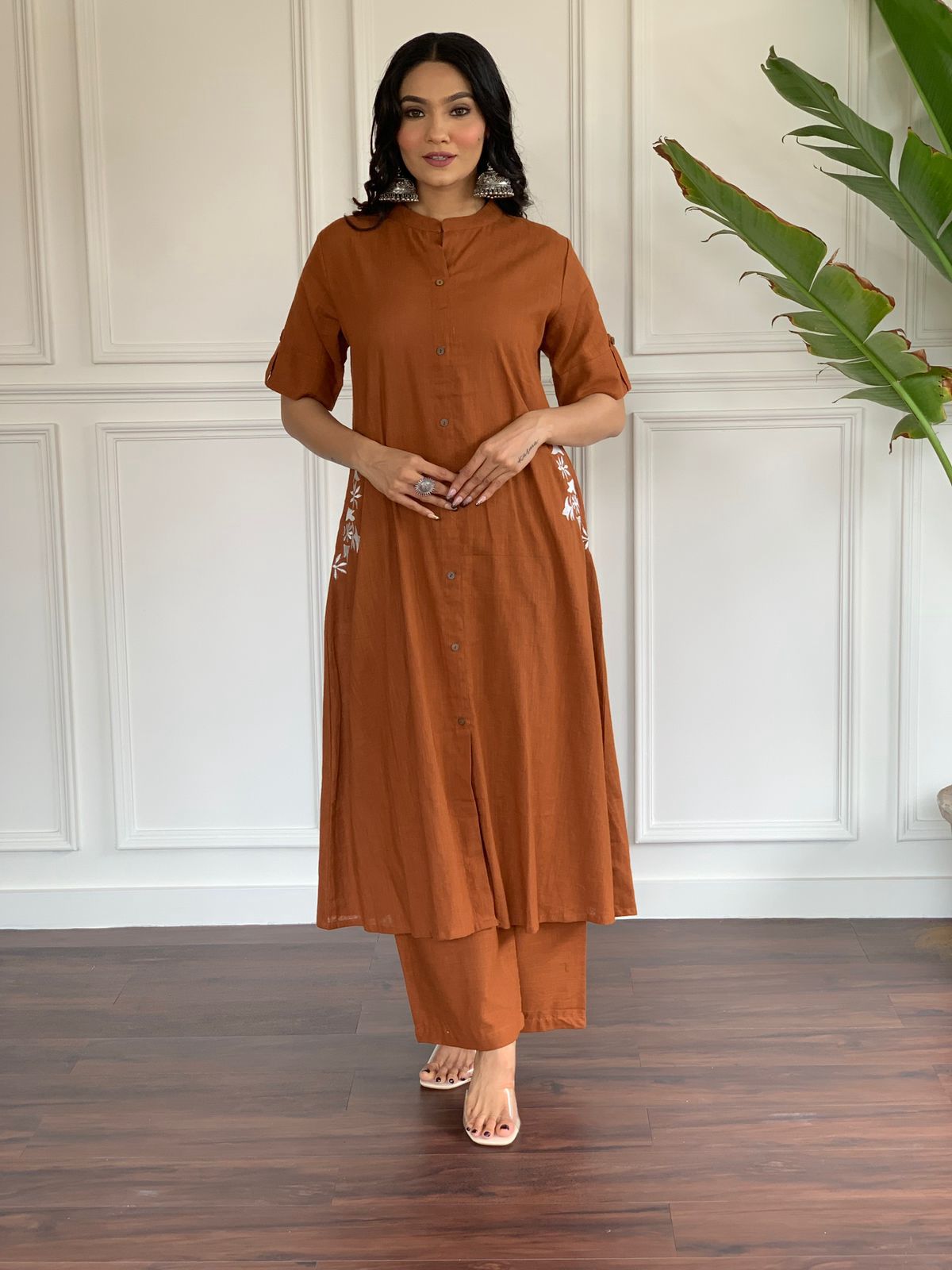 South Cotton Kurti And Palazzo For Women