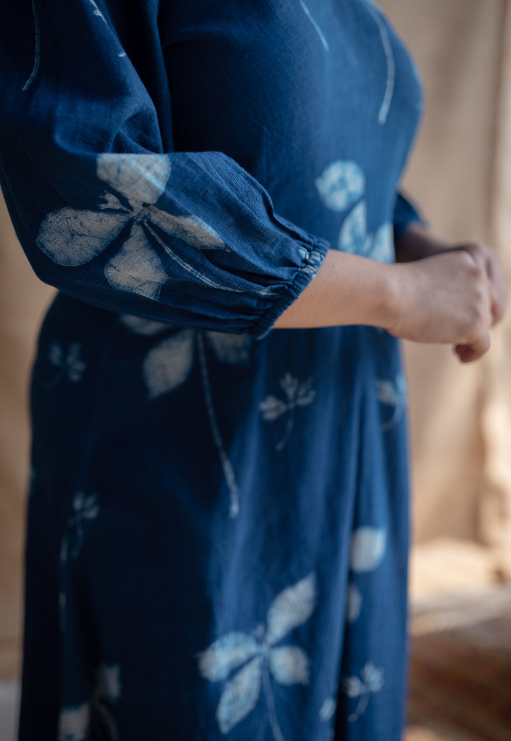 Taima & Iyana Dabu Slub Cotton Dress