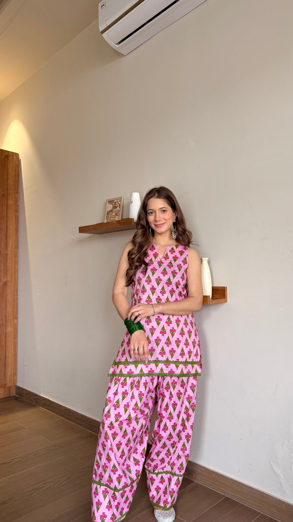 PINK TULIP FARSHI SALWAR SET