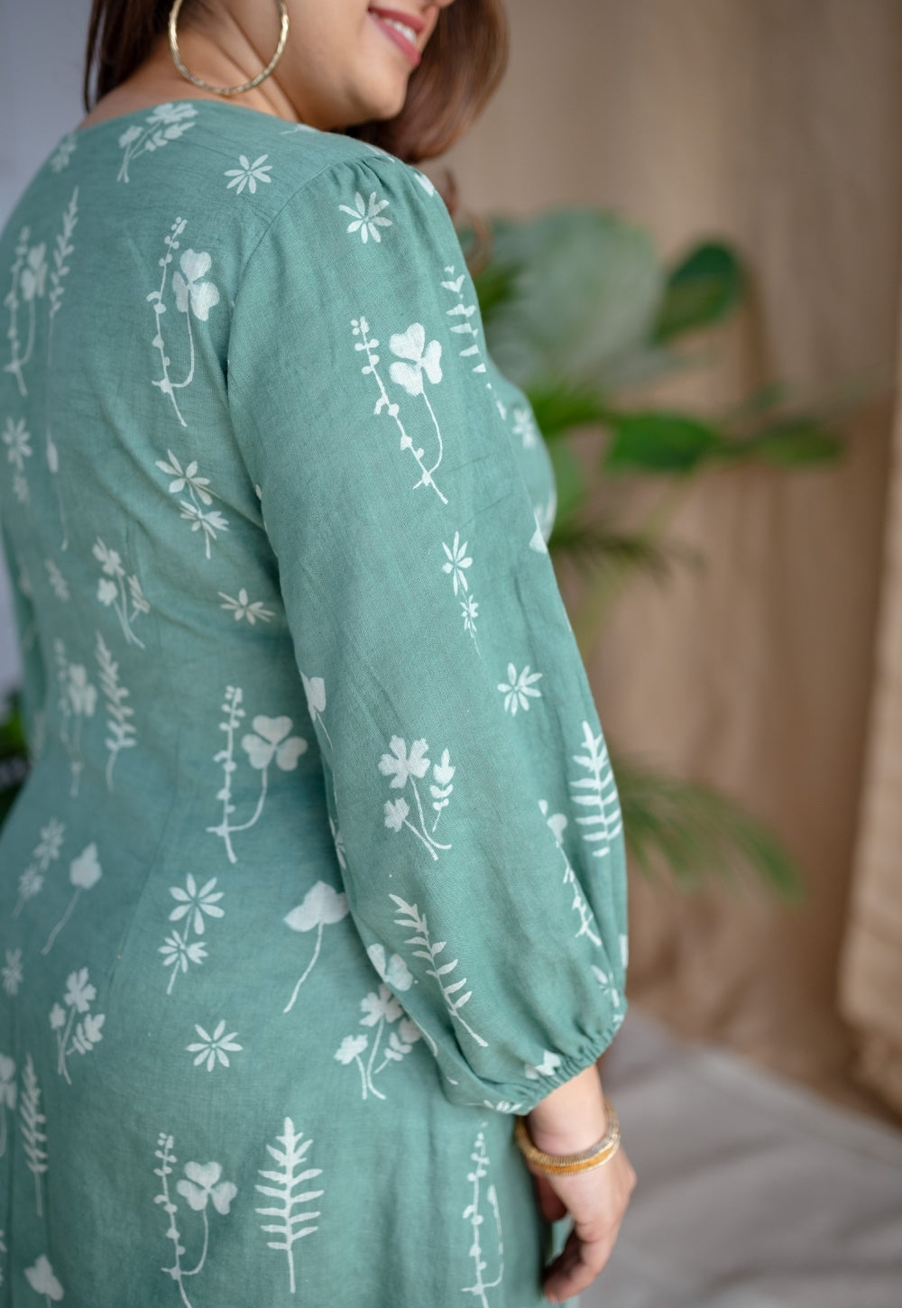 Taima & Iyana Dabu Slub Cotton Dress