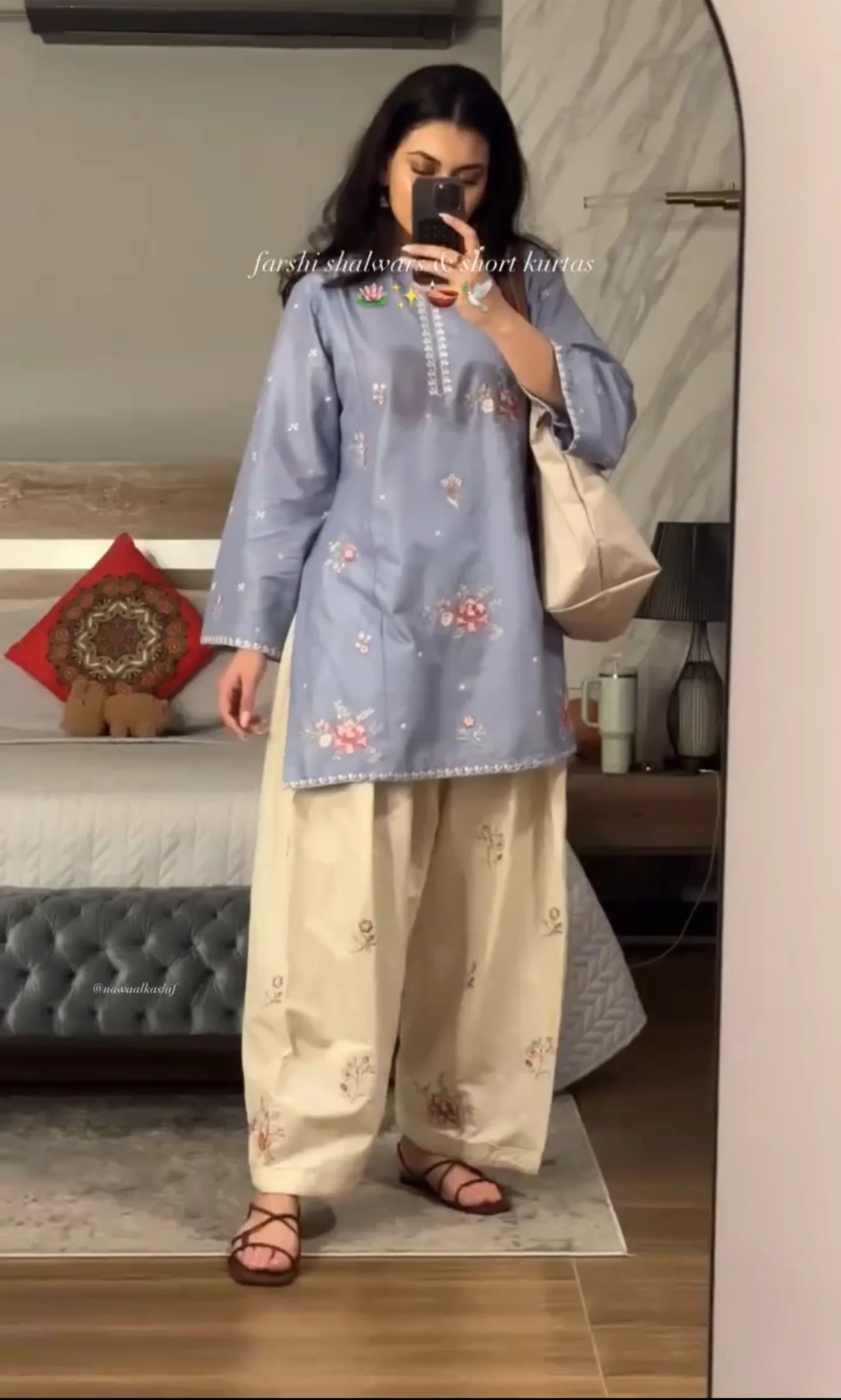 Persian Blue Farsi Co-ord Set