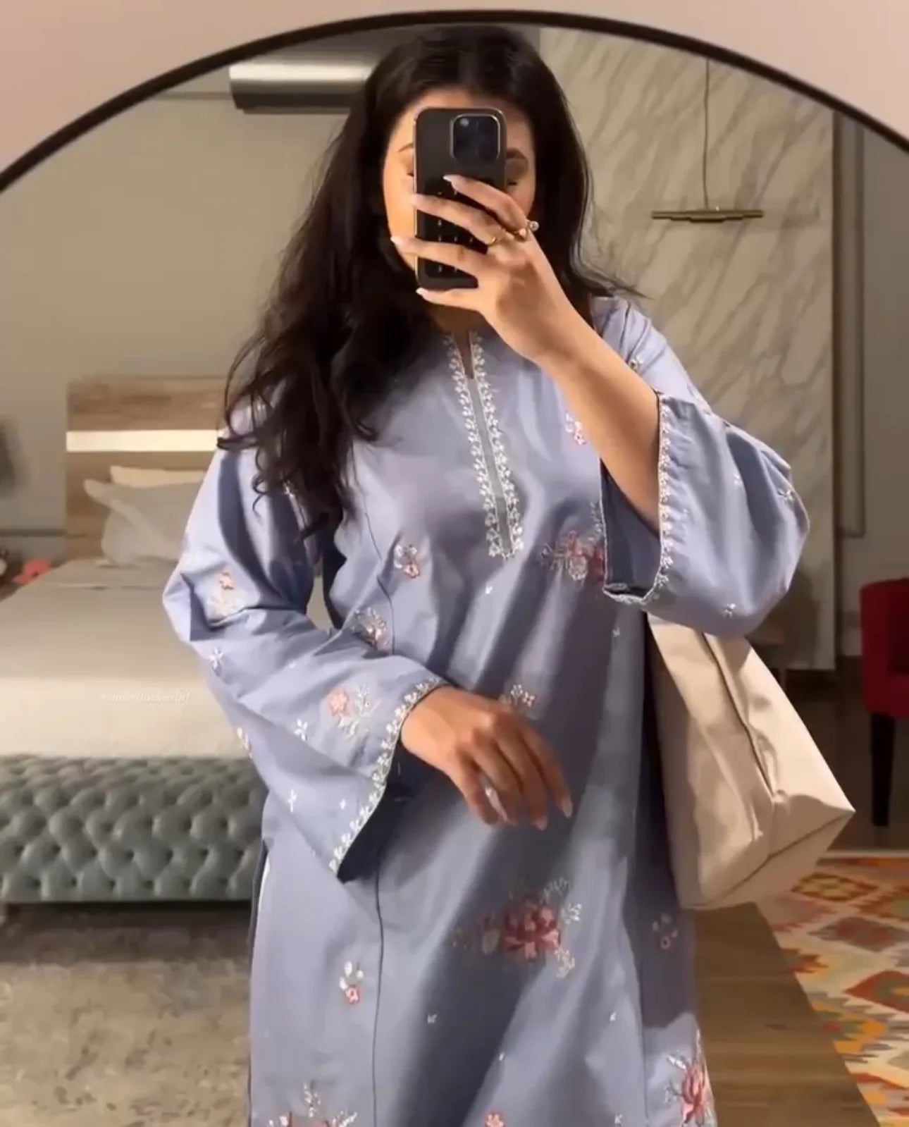 Persian Blue Farsi Co-ord Set