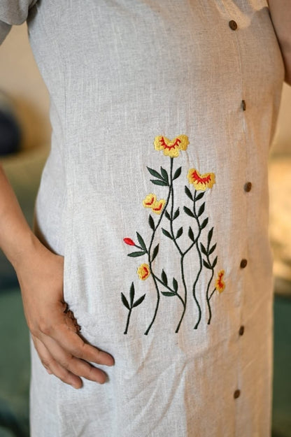 Pure khadi cotton fabric outfit giving you soothing and relaxed feel
