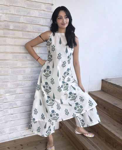 Kalamkari print two pice