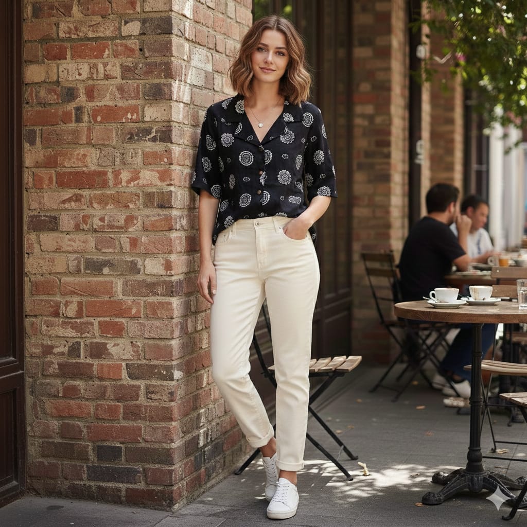 Shirt style crop top