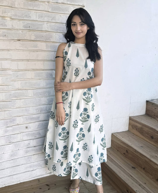 Kalamkari print two pice